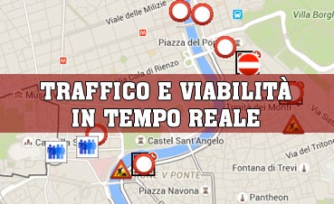Il traffico e la viabilità di Roma in tempo reale